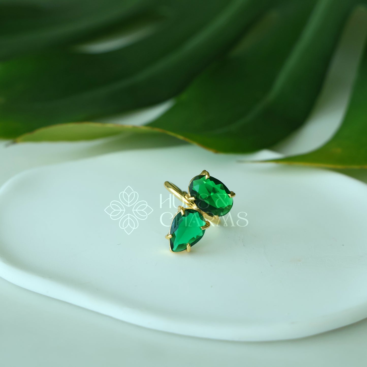 GLOSSY OVAL & TEARDROP ADJUSTABLE RING (COLOURS AVAILABLE)
