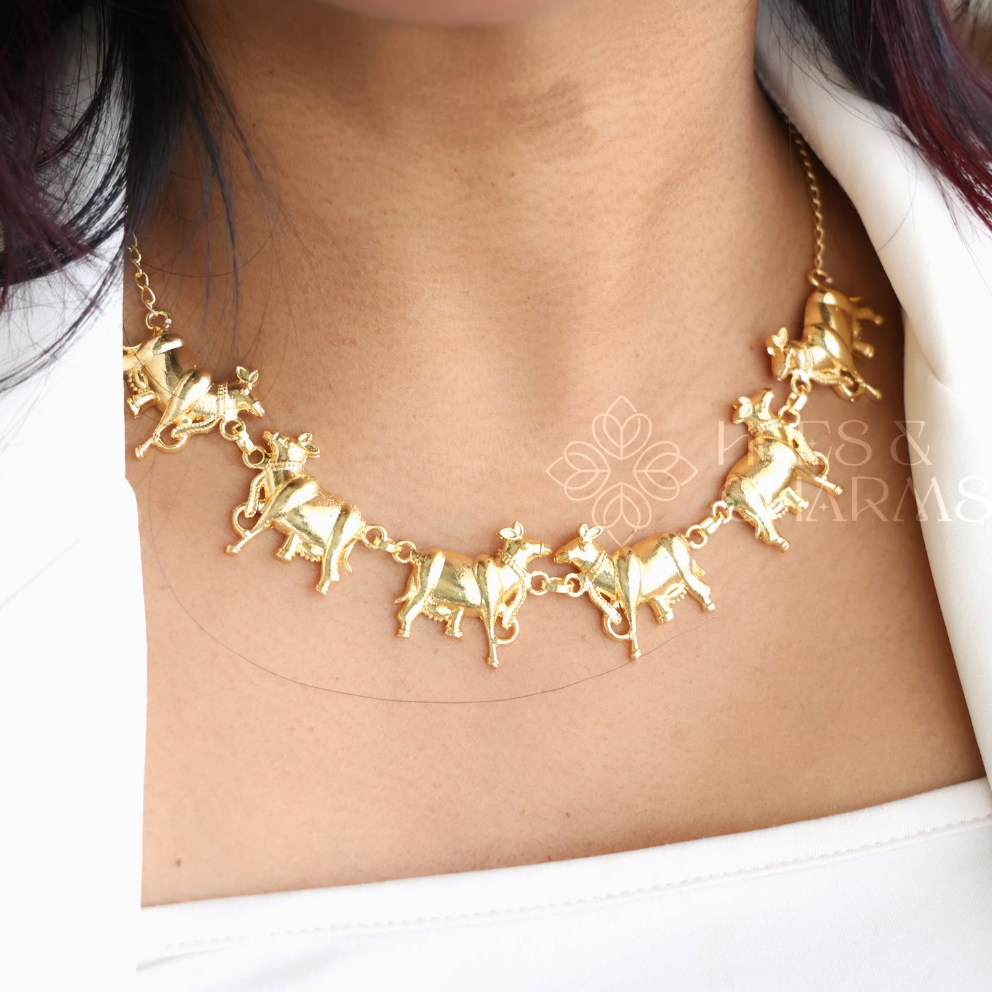GOLDEN NANDINI NECKLACE SET