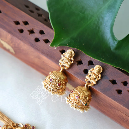 GOLDEN MAYURI CHOKER NECKLACE SET