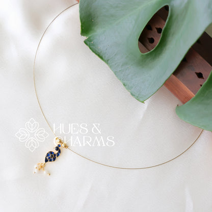 GOLDEN PEACOCK CHARM FLOATING NECKPIECE (COLOURS AVAILABLE)