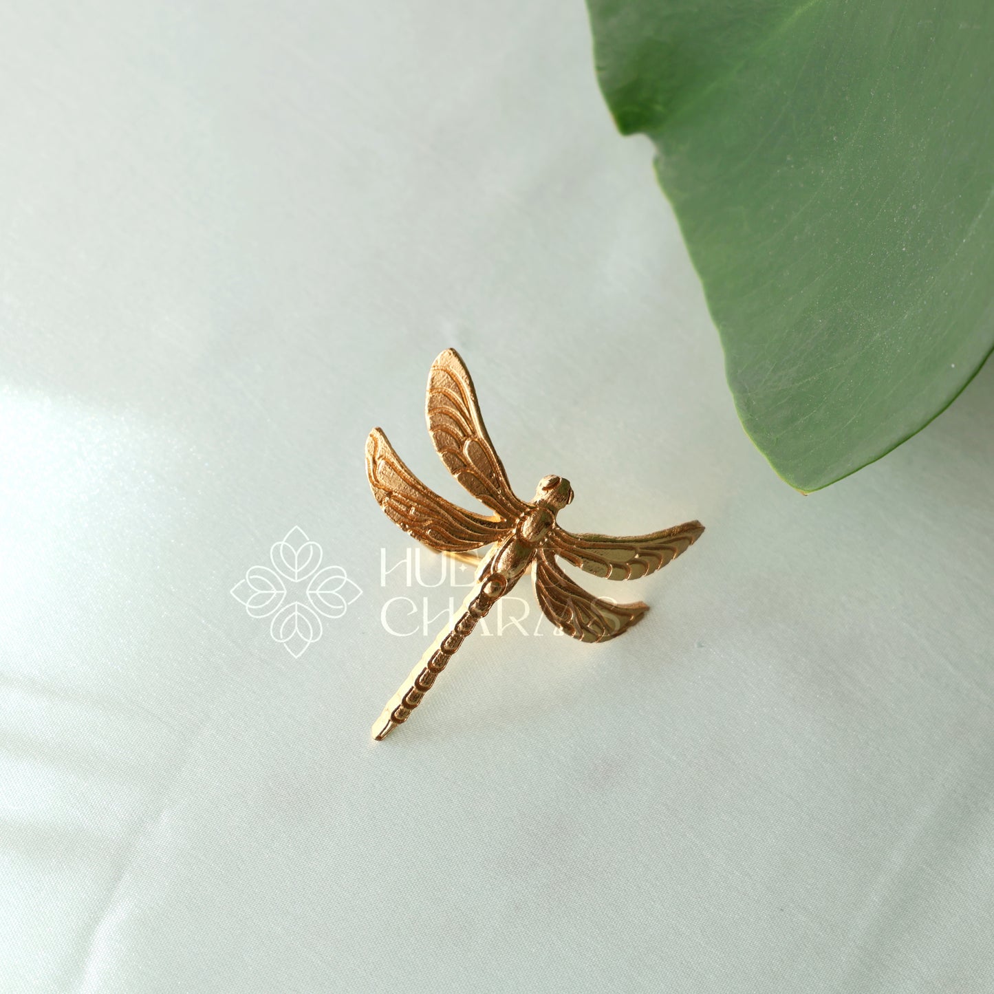 GOLDEN STATEMENT DRAGONFLY ADJUSTABLE RING