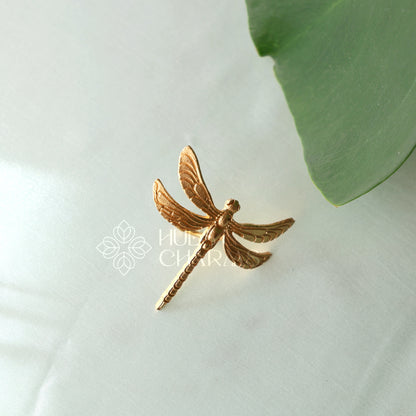 GOLDEN STATEMENT DRAGONFLY ADJUSTABLE RING