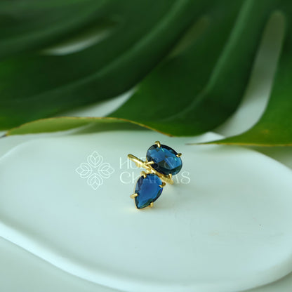 GLOSSY OVAL & TEARDROP ADJUSTABLE RING (COLOURS AVAILABLE)