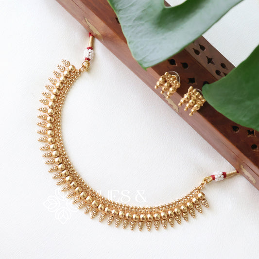 GOLDEN SWARNIKA NECKLACE SET
