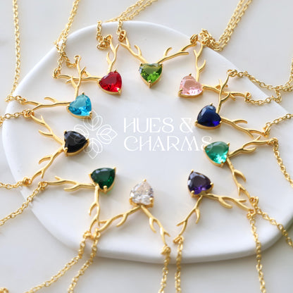 GLOSSY ETERNAL LOVE PENDANT NECKPIECE (COLOURS AVAILABLE)