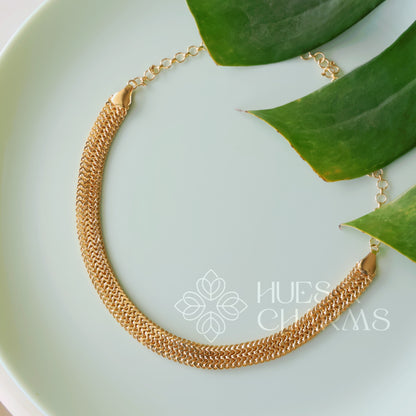 TRADITIONAL KASAVU NECKLACE |GOLD PLATED