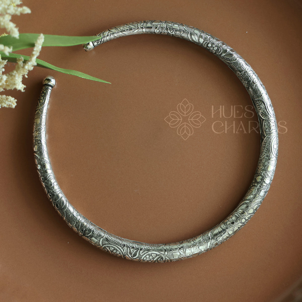 OXIDIZED NAKSHI HASLI WITH DETAILINGS