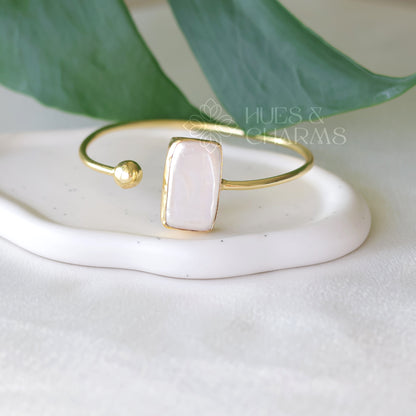 Golden MOP Rectangle Bangle