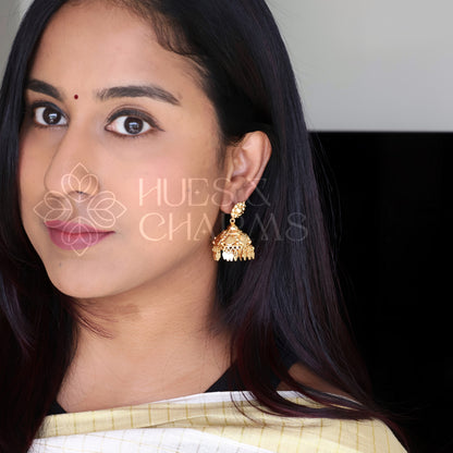GOLDEN ELAKKATHALI JHUMKA (NON-IDOL VERSION)|GOLD PLATED