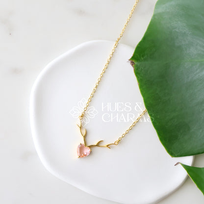 GLOSSY ETERNAL LOVE PENDANT NECKPIECE (COLOURS AVAILABLE)