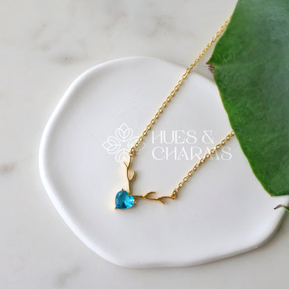 GLOSSY ETERNAL LOVE PENDANT NECKPIECE (COLOURS AVAILABLE)