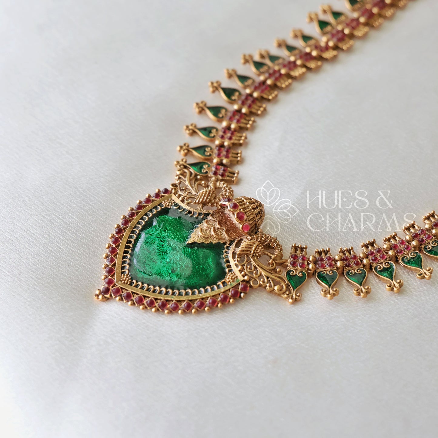 TRADITIONAL STATEMENT PALAKKA HARAM SET (COLOURS AVAILABLE)