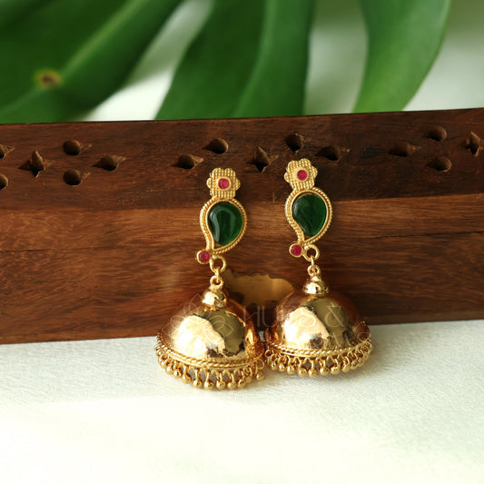 GOLDEN MANGO STEP JHUMKA | GOLD PLATED