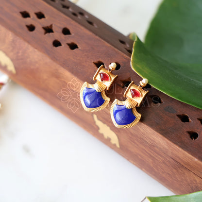 GOLDEN VAIBHAVA PALAKKA NECKLACE SET (Colours available)