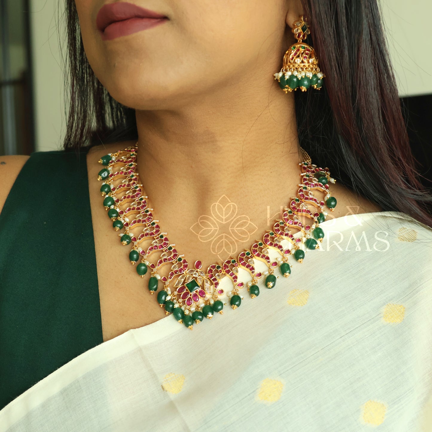KEMP RATNA TARANGINI NECKLACE SET| PREMIUM JEWELLERY