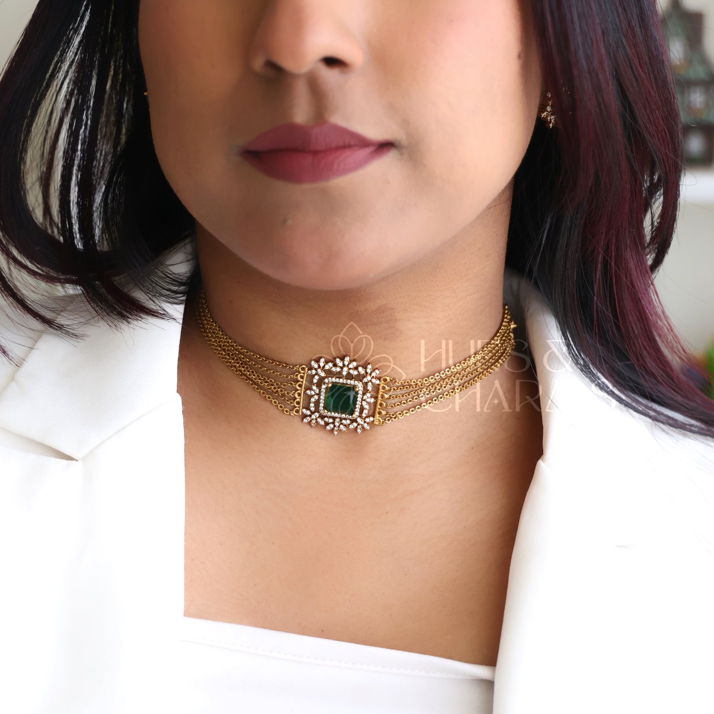ANTIQUE ELARIS CHOKER SET (Colours available)