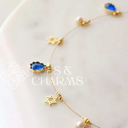 CHRISTMAS STAR WHISPER FLOATING NECKPIECE ( COLOURS AVAILABLE)