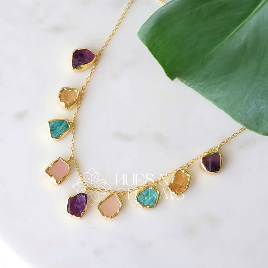 GOLDEN NATUREL LUXE MULTI NECKPIECE