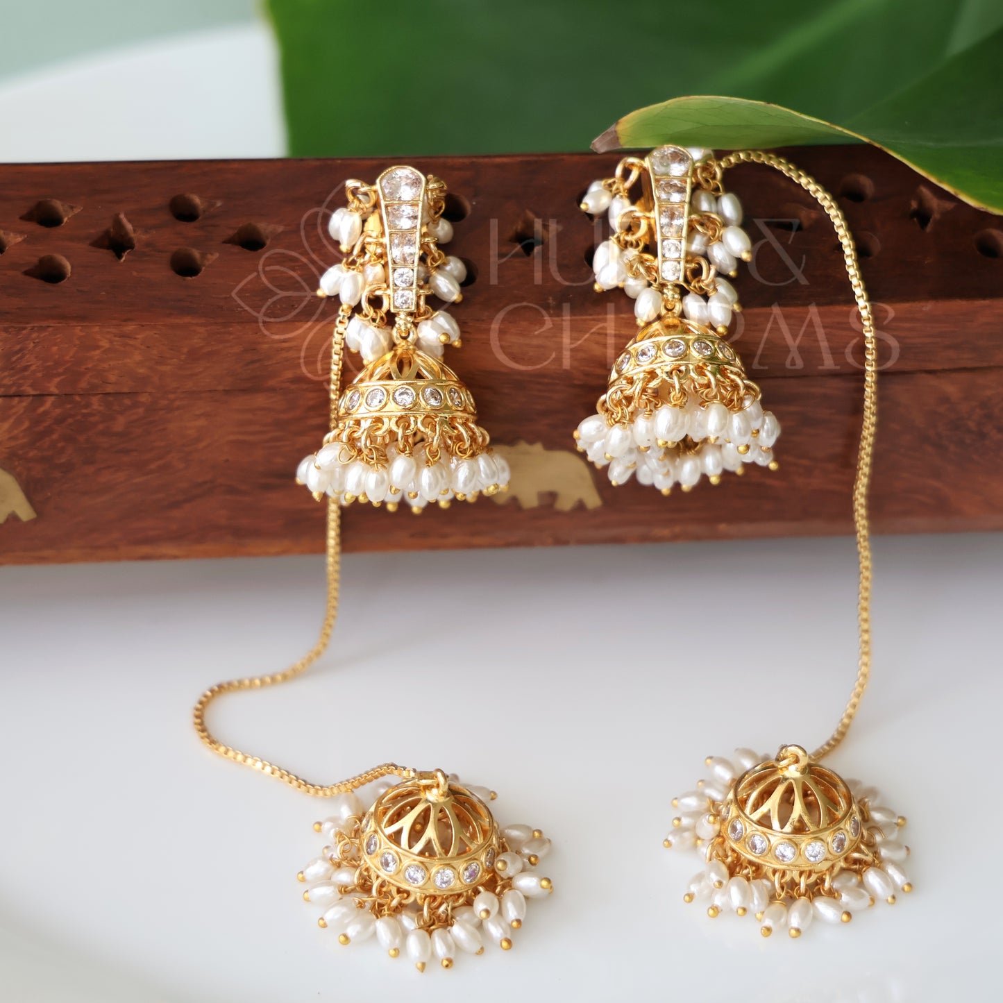 STATEMENT KUNDAN JHUMKA | PREMIUM JEWELLERY