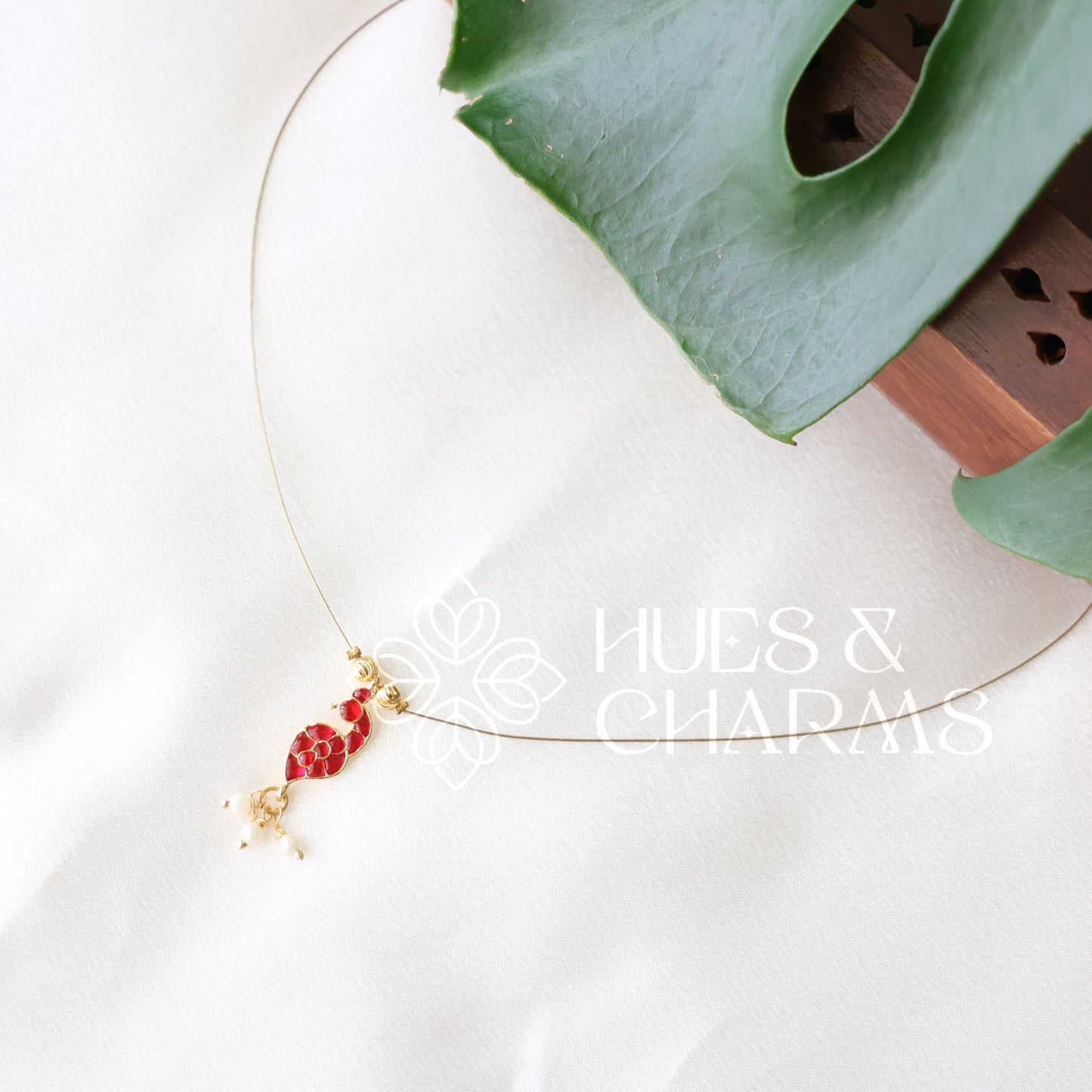 GOLDEN PEACOCK CHARM FLOATING NECKPIECE (COLOURS AVAILABLE)