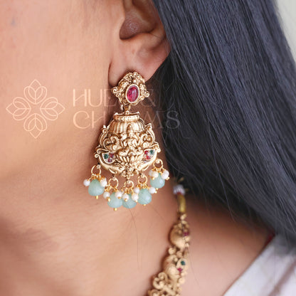 TRADITIONAL LAKSHMI NECKLACE SET