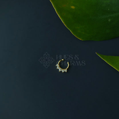 AD STONES SEPTUM NOSE RING- Model 5
