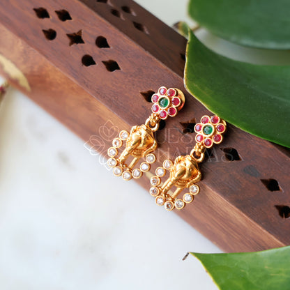 GOLDEN GAJA RATNA NECKLACE SET