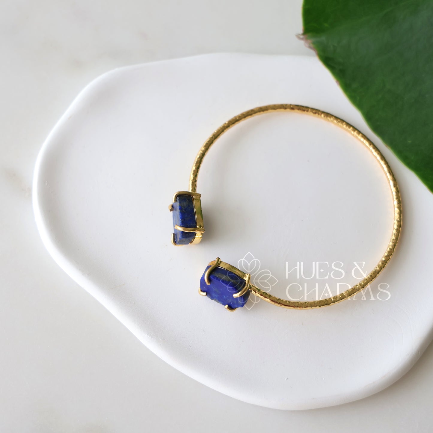 GOLDEN LAPIS ADJUSTABLE BANGLE