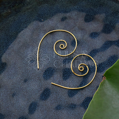 GOLDEN SPIRAL EARRINGS