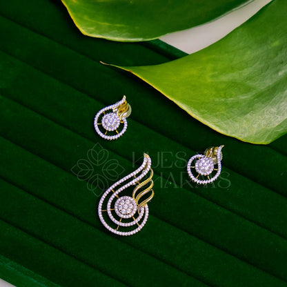 AURELIA PAISELEY CZ PENDENT SET|PREMIUM COLLECTION