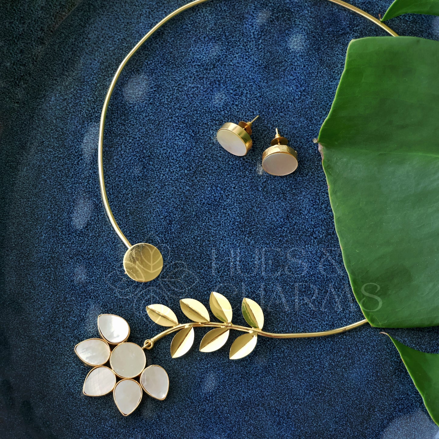 GOLDEN ELYSIA BLOOM MOP NECKCUFF SET