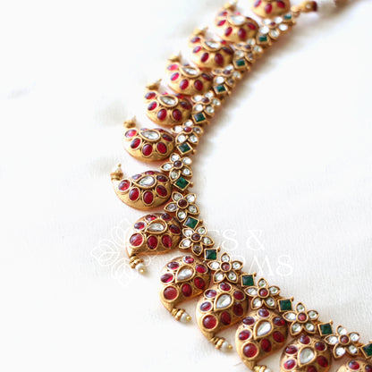 GOLDEN BOLD MANGO NECKLACE SET
