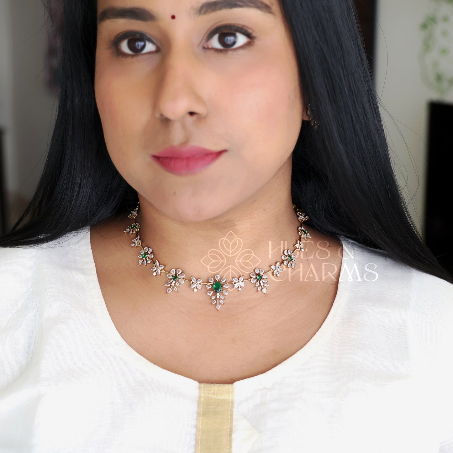 FLORAL AD NECKLACE SET