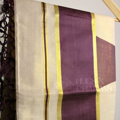 GOLDEN TISSUE BHUMI TEMPLE SAREE
