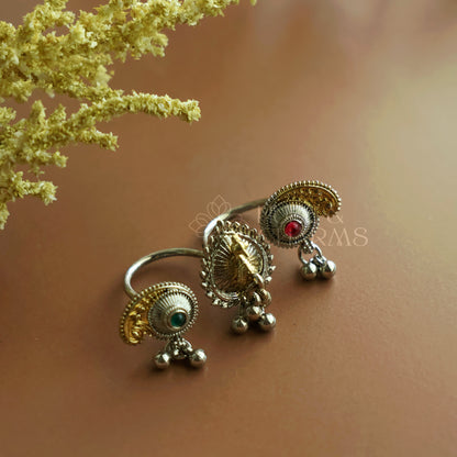 SURMAYI OXIDIZED RING