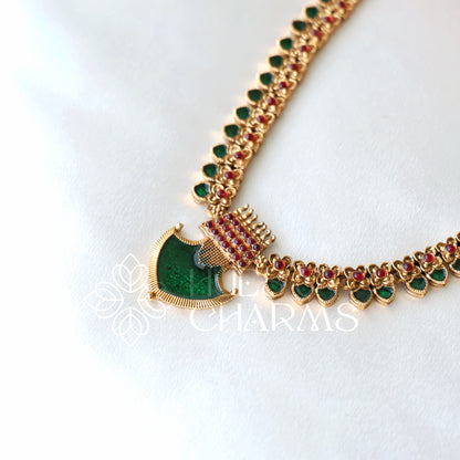 GOLDEN PALAKKA PALLAVI NECKLACE SET