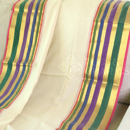 PURE MUL COTTON SAREE  - VARNIKA