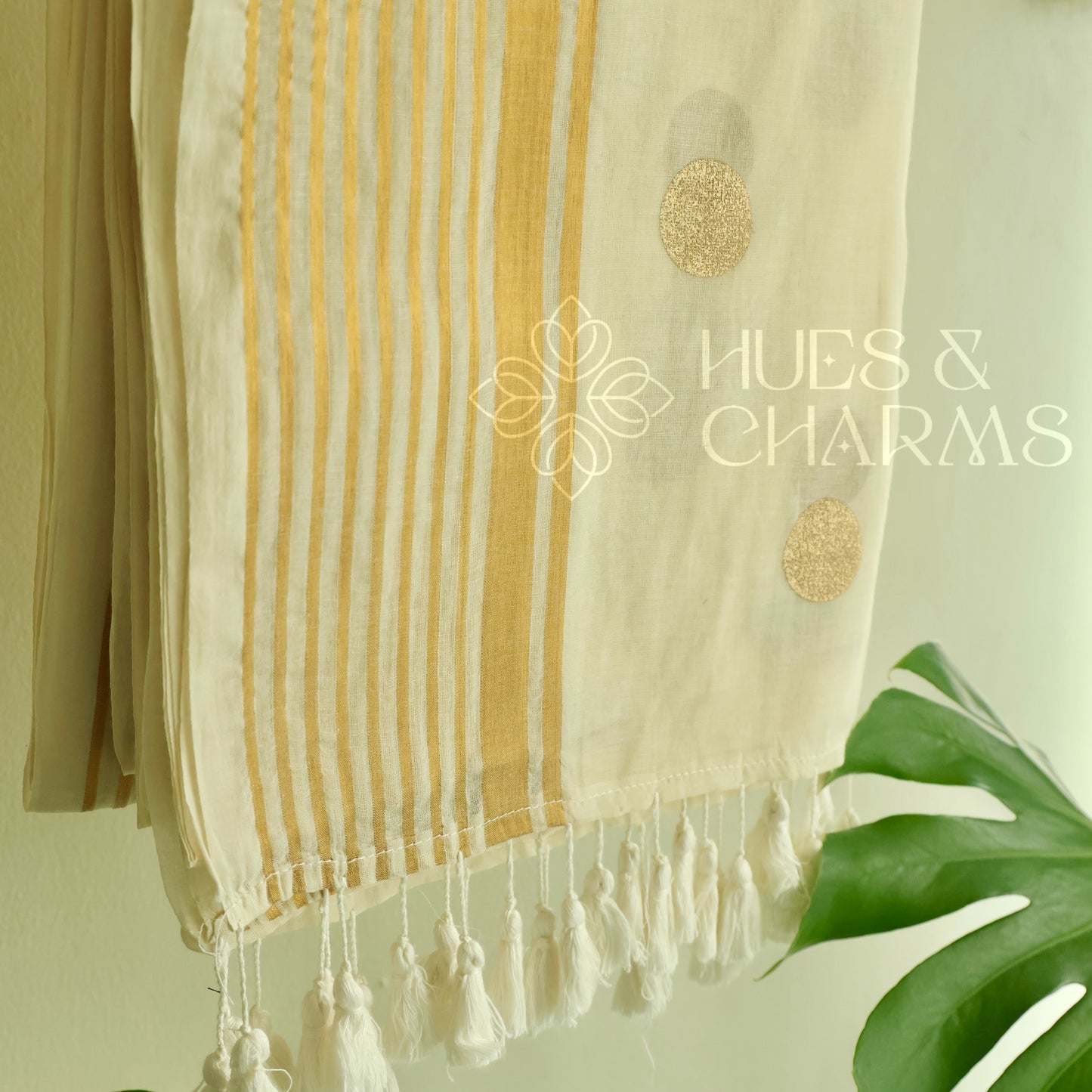 PURE MUL COTTON  POLKA SAREE- MALLIKA