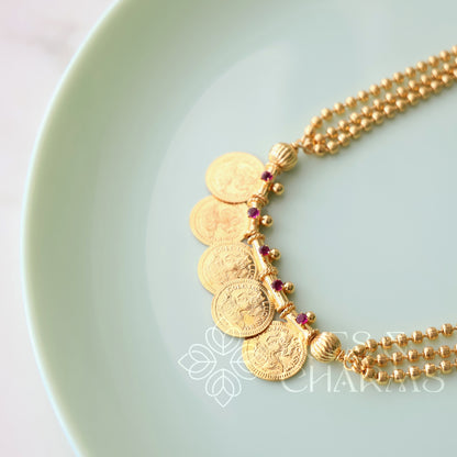 SUVARNA LAKSHMI COIN NECKLACE | GOLD PLATED