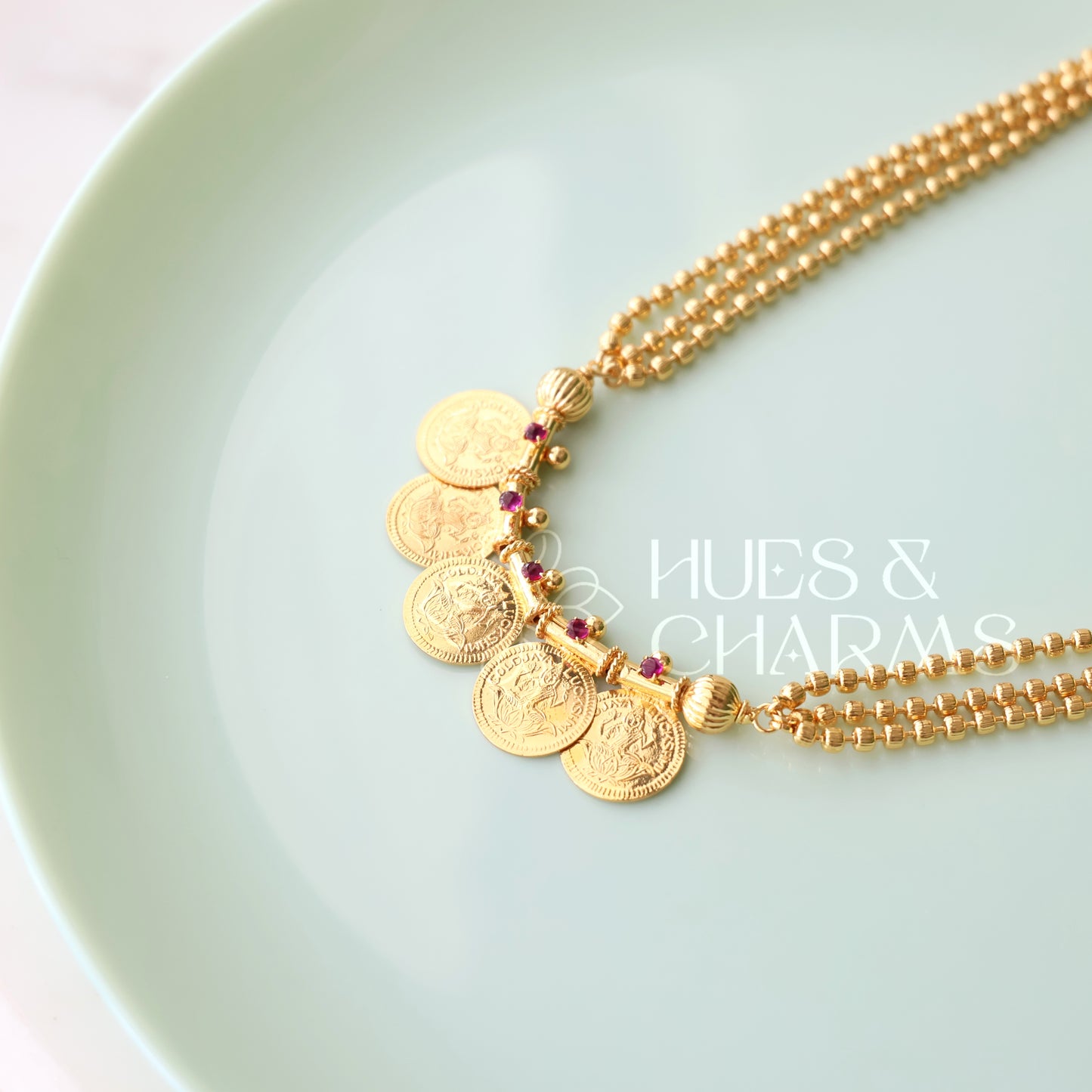 SUVARNA LAKSHMI COIN NECKLACE | GOLD PLATED