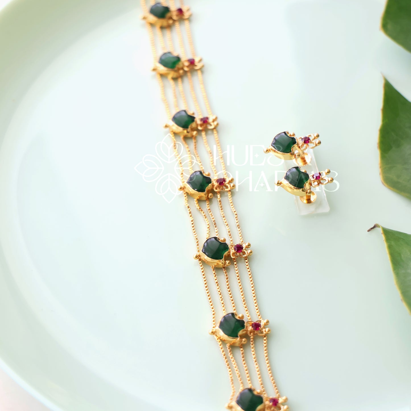 TRADITIONAL PALAKKA CHOKER SET| GOLD PLATED