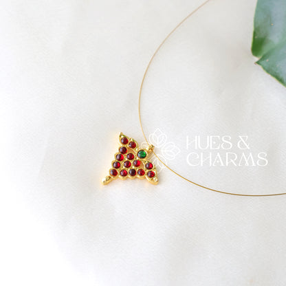 TRADITIONAL SINGLE PENDANT FLOATING NECKPIECE ( OPTIONS AVAILABLE)