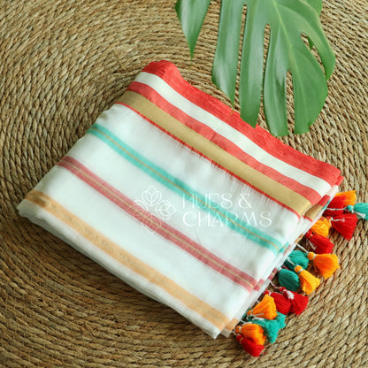 PURE MUL COTTON SAREE  - VARNIKA