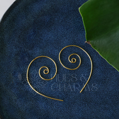 GOLDEN SPIRAL EARRINGS