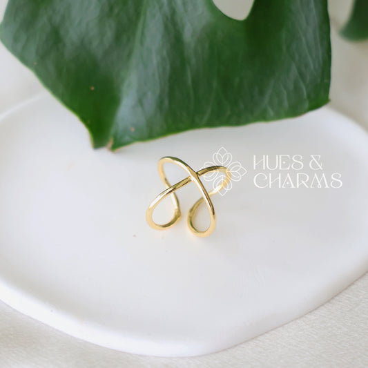 GOLDEN INFINITY ADJUSTABLE RING