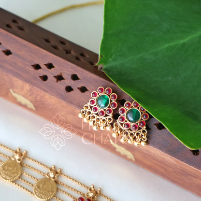 TRADITIONAL 5 LAYER LAKSHMI COIN CHOKER SET