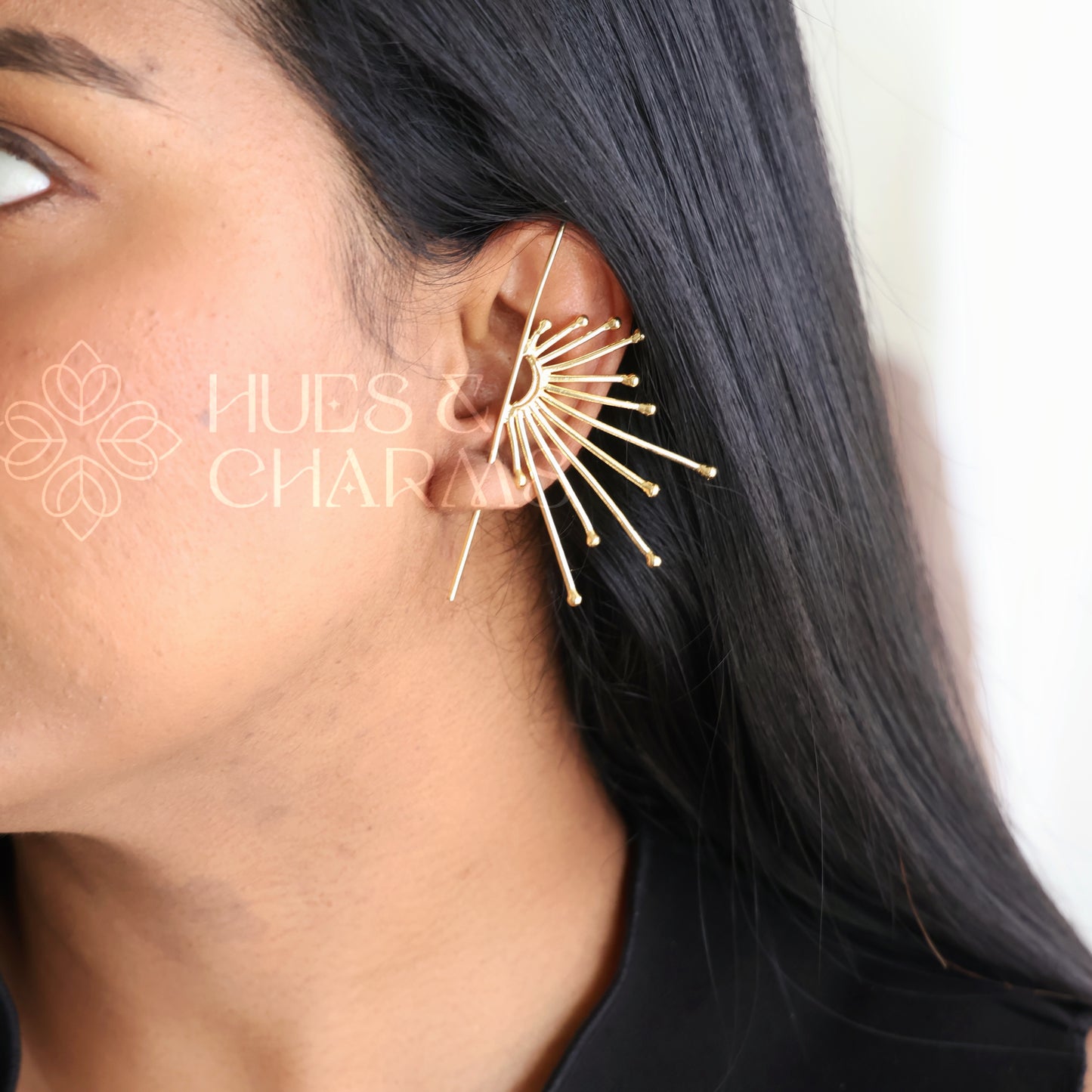 STATEMENT HALF SUN EAR CUFF ( SINGLE PIECE)
