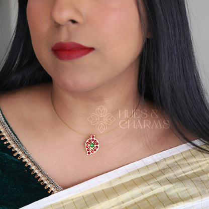 TRADITIONAL SINGLE PENDANT FLOATING NECKPIECE ( OPTIONS AVAILABLE)