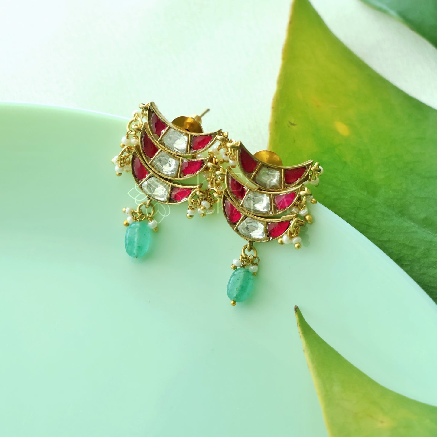 STATEMENT LAYERED JADAU  CHOKER SET |PREMIUM JEWELLERY