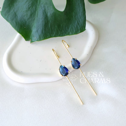 GOLDEN GLOSSY DROP SHAPE EAR CUFF